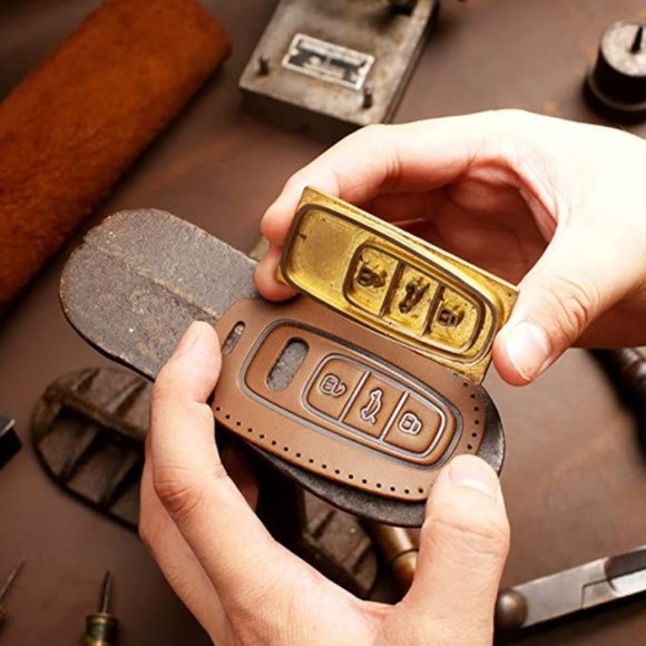 Lexus Leather Key Fob Cover Case Black 3B#826 - Picture 5 of 11